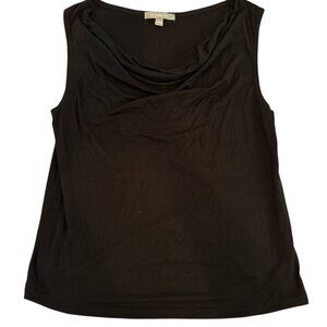 NY Collection Black Sleeveless Cowl Neck Top – Size L